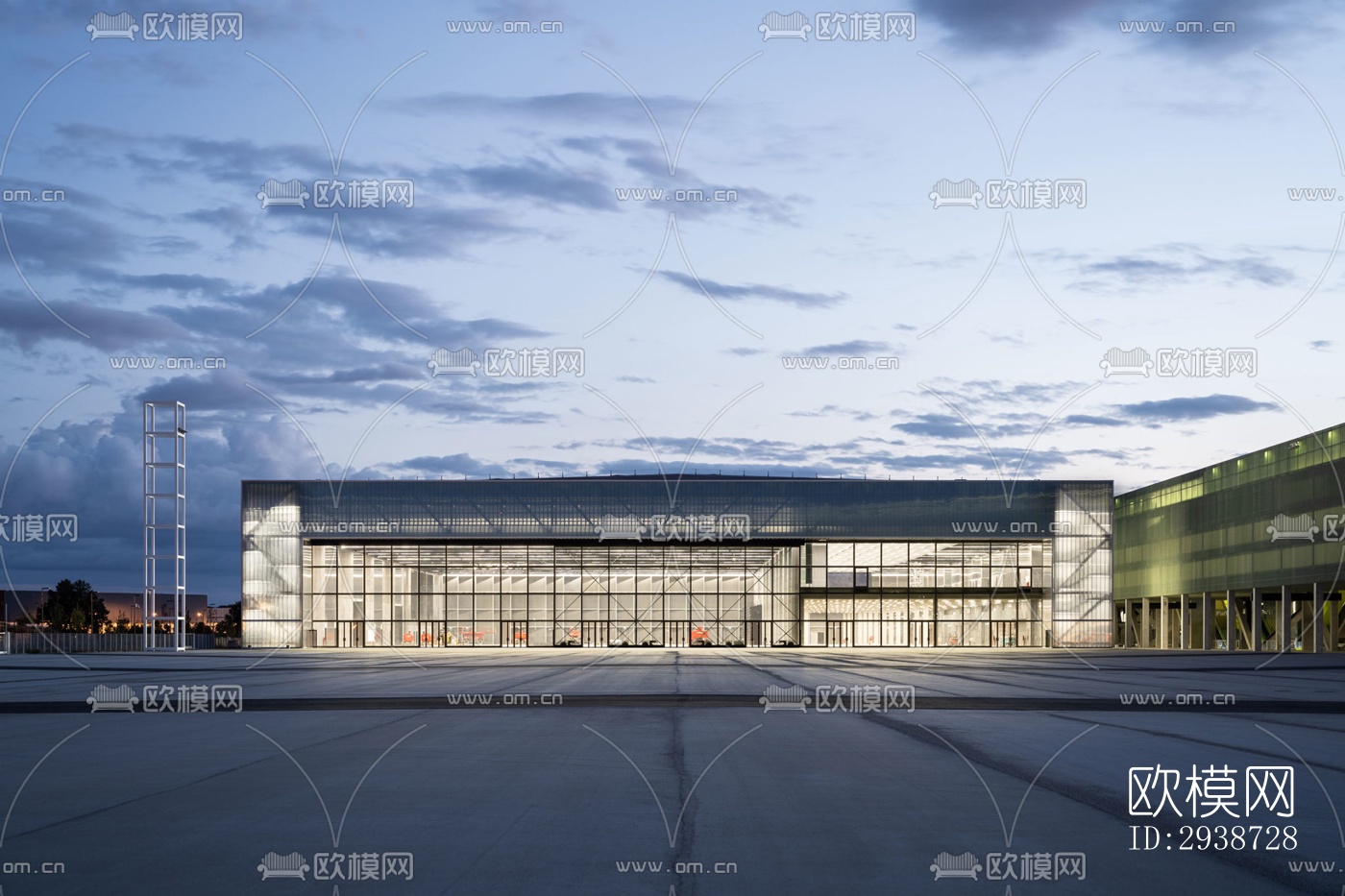 现代展览展厅效果图下载（渲染图8）