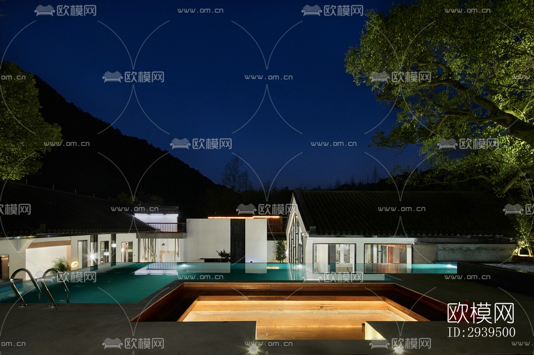 现代酒店民宿效果图下载（渲染图16）