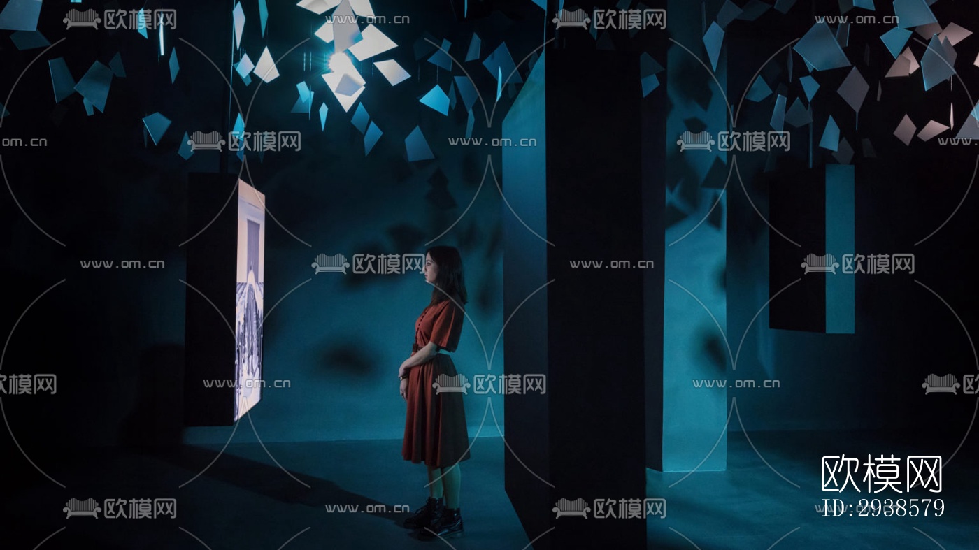 工业风展览展厅效果图下载（渲染图6）