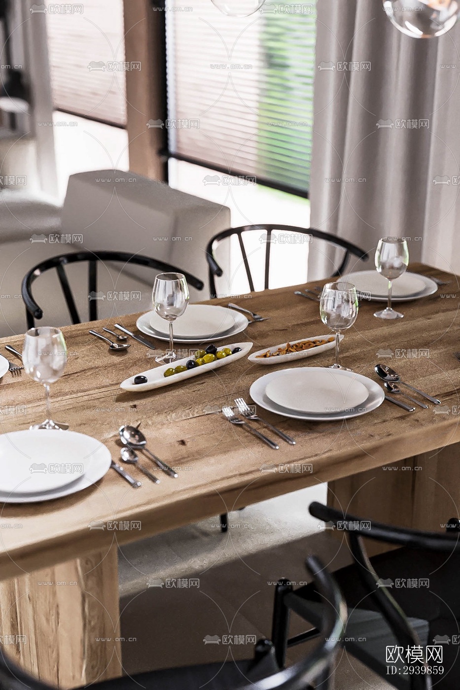 北欧别墅效果图下载（渲染图8）