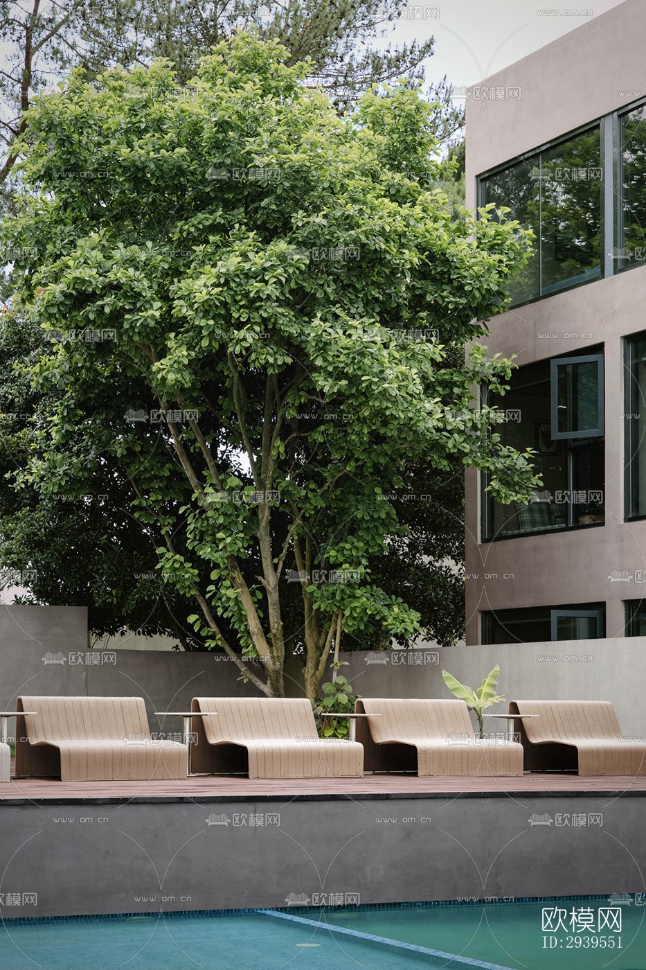 现代酒店民宿效果图下载（渲染图10）