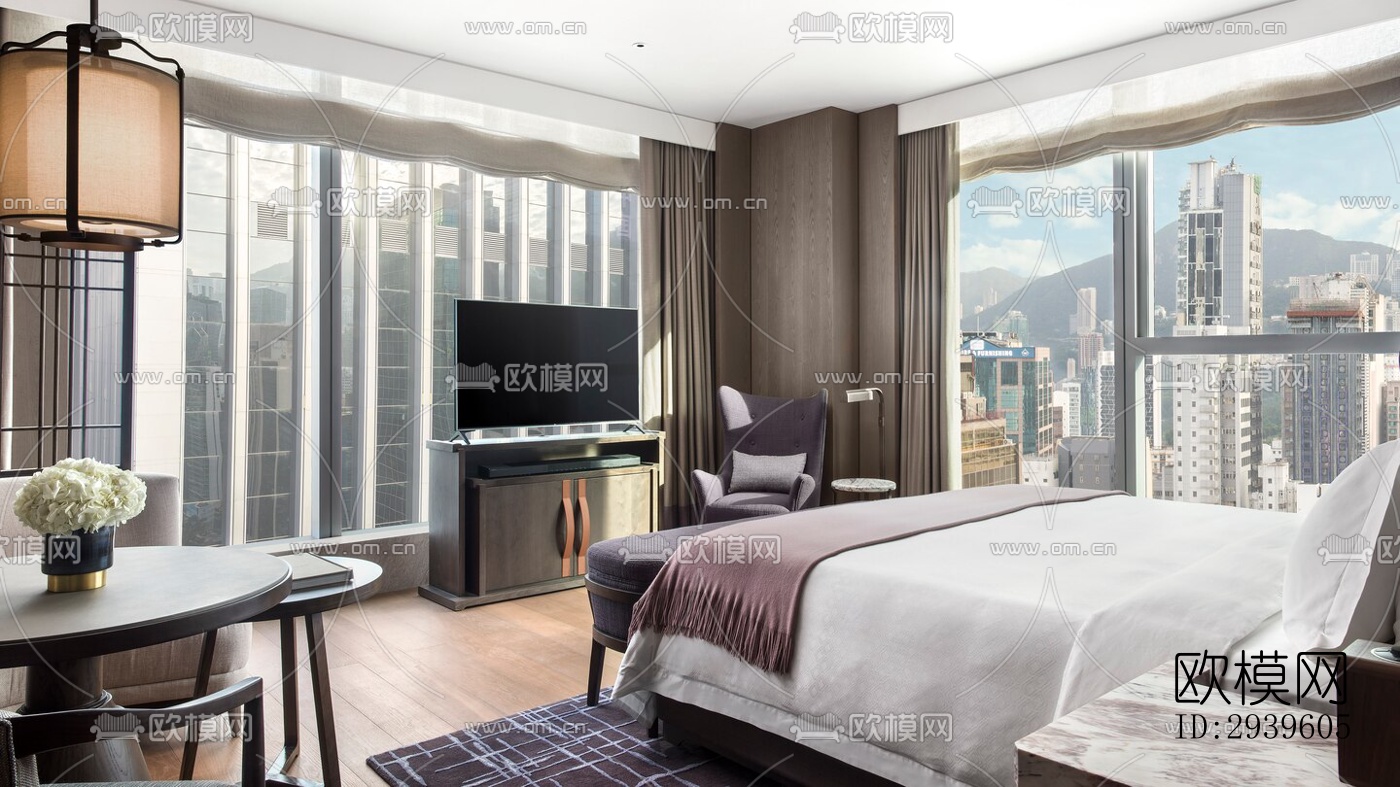 现代酒店民宿效果图下载（渲染图8）