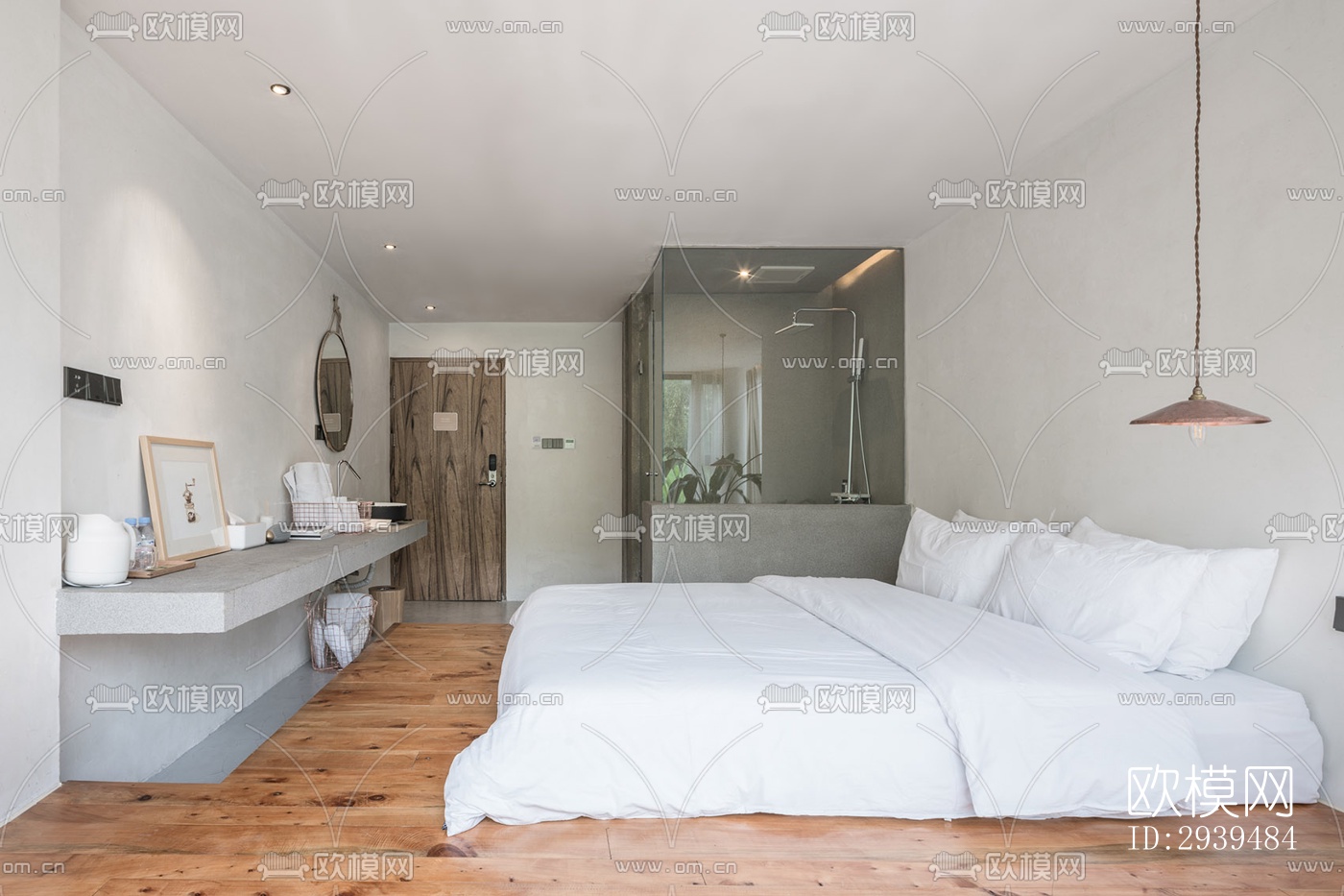 现代酒店民宿效果图下载（渲染图4）