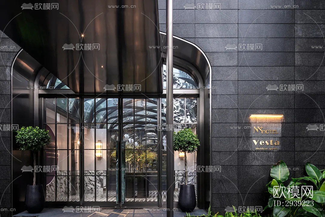 后现代酒店民宿效果图下载（渲染图11）