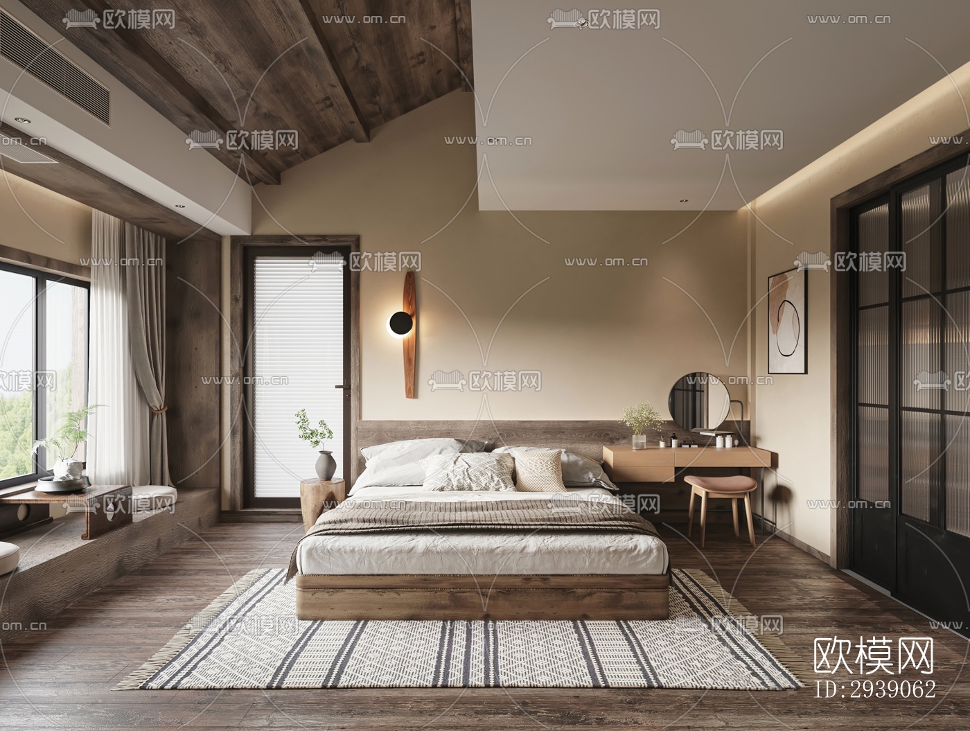 侘寂酒店民宿效果图下载（渲染图2）