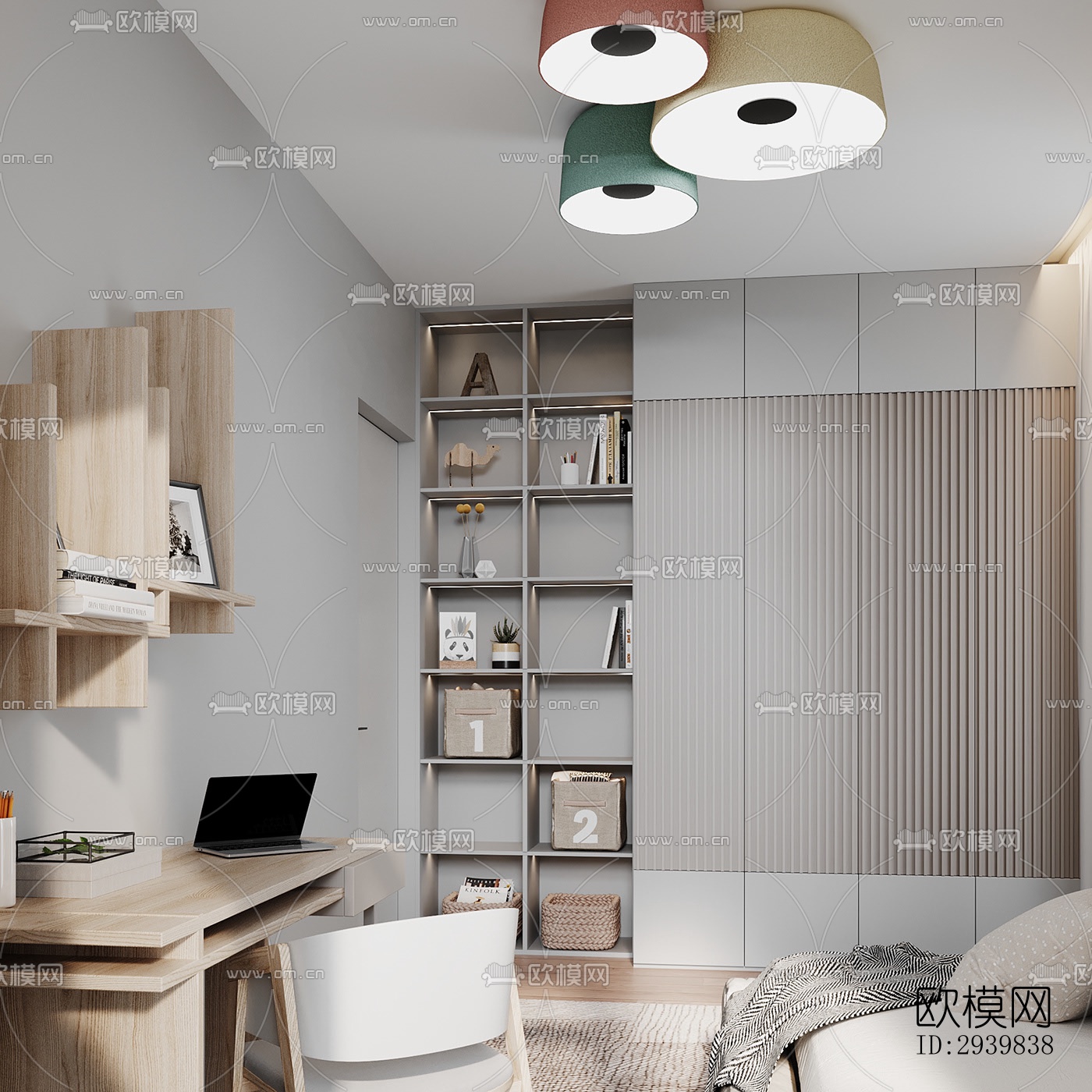 现代公寓效果图下载（渲染图5）