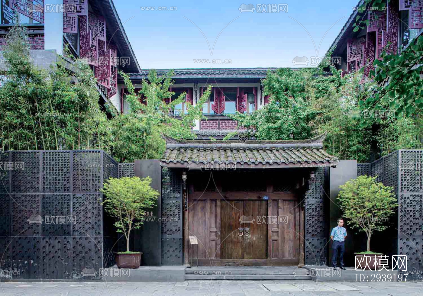 后现代酒店民宿效果图下载（渲染图16）