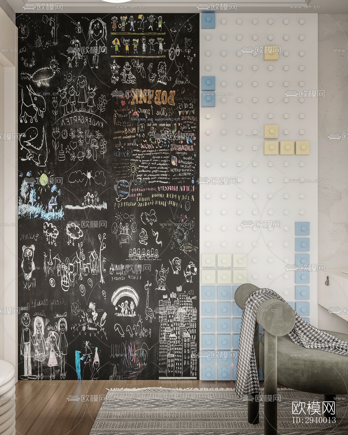 侘寂平层效果图下载（渲染图2）