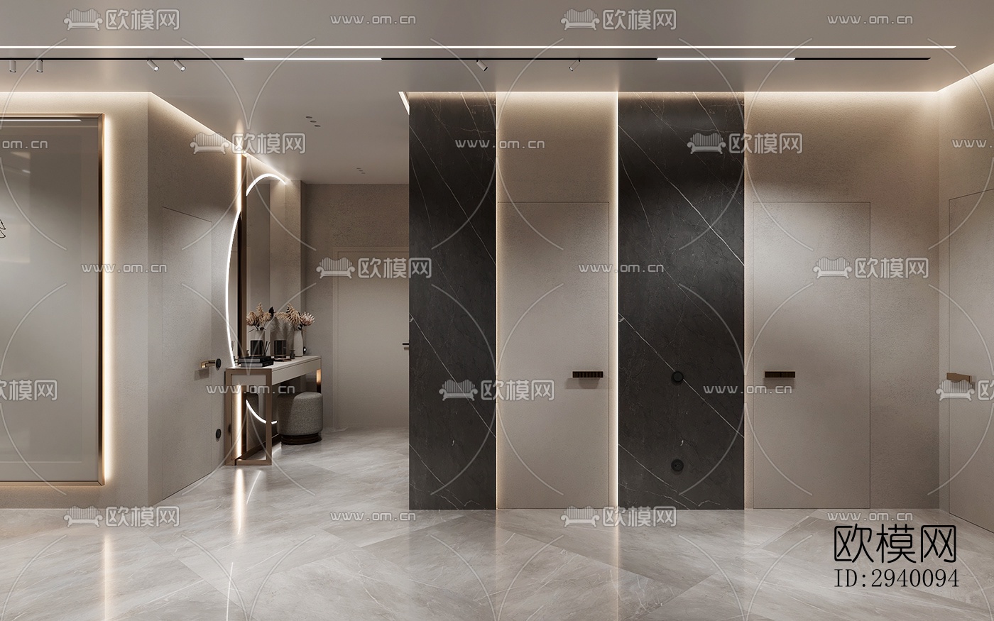 北欧平层效果图下载（渲染图9）