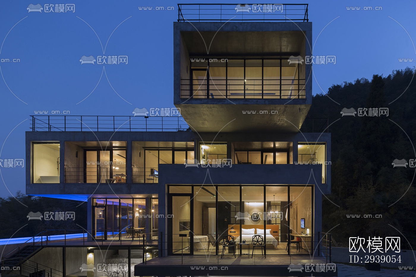 侘寂酒店民宿效果图下载（渲染图19）