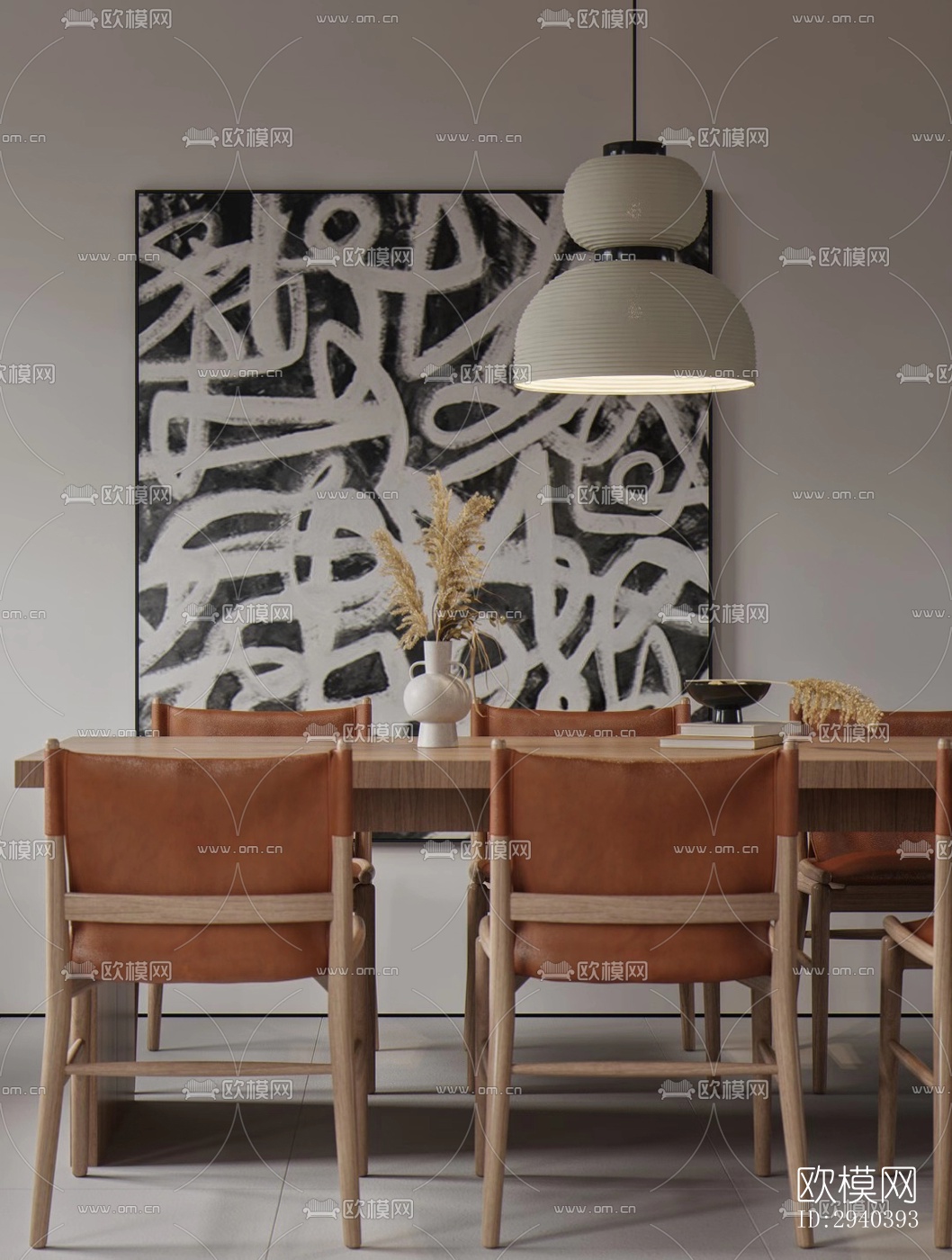 现代平层效果图下载（渲染图2）