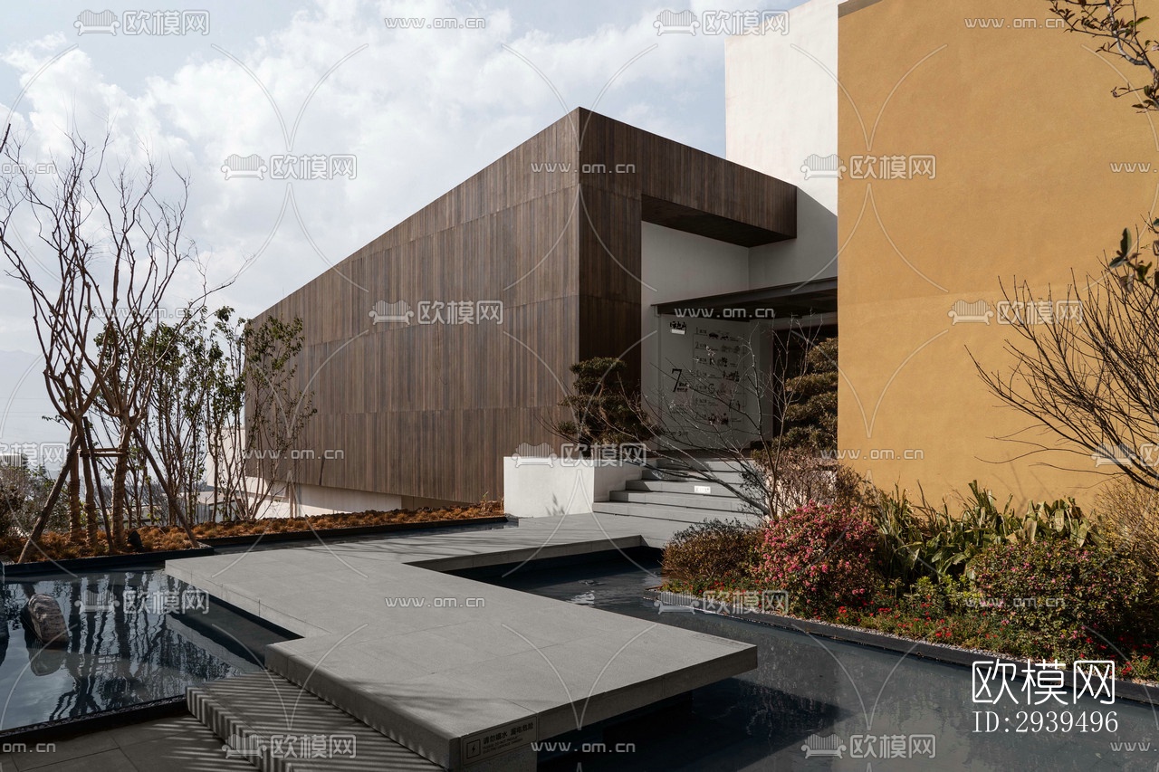 现代酒店民宿效果图下载（渲染图13）