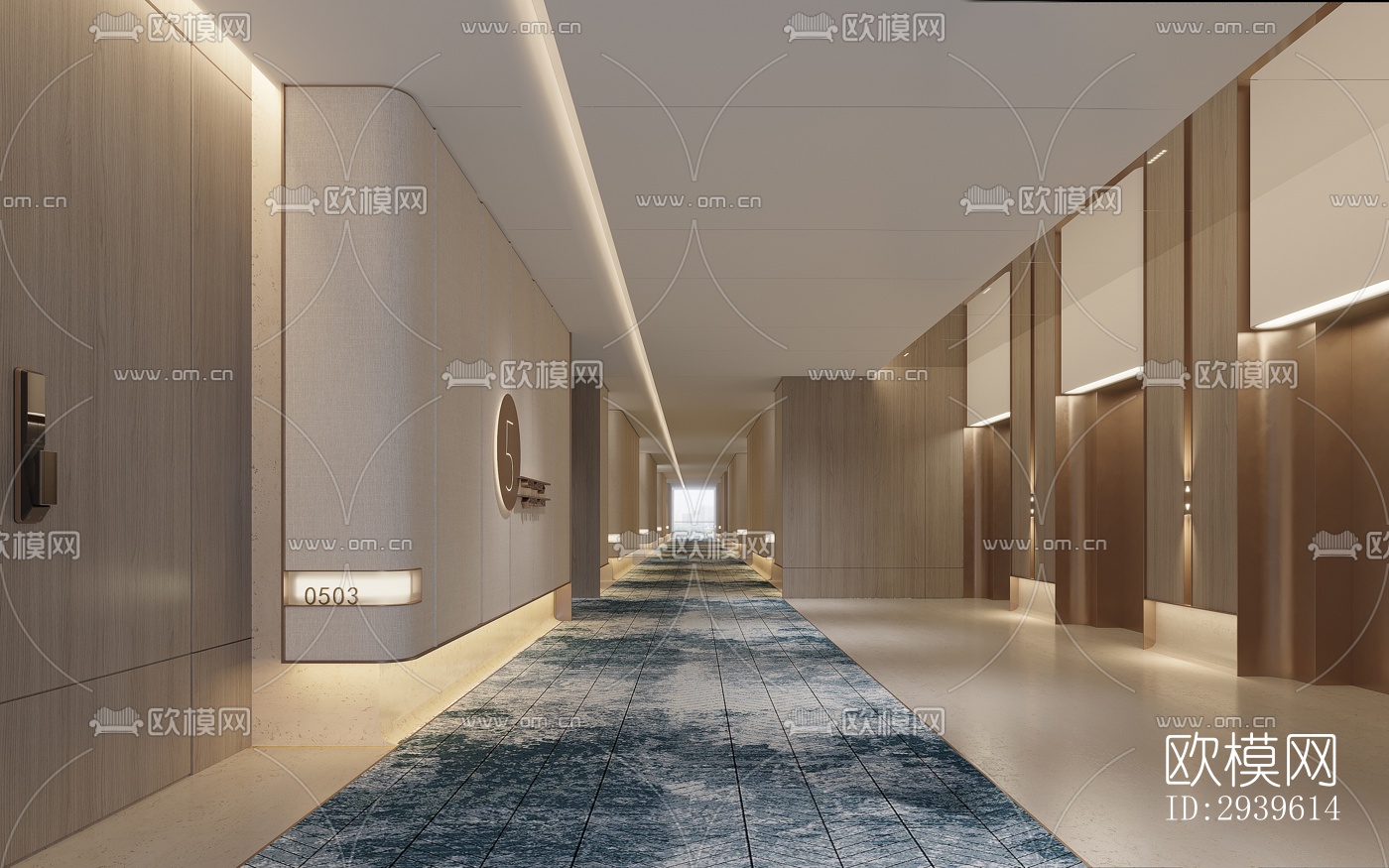 现代酒店民宿效果图下载（渲染图16）