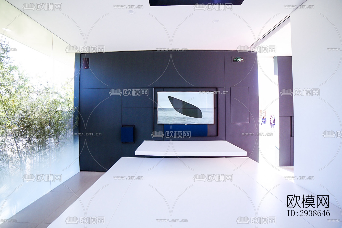 现代展览展厅效果图下载（渲染图3）