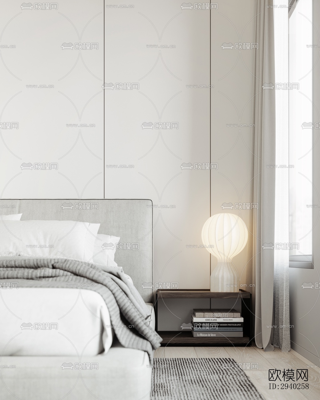 现代平层效果图下载（渲染图17）