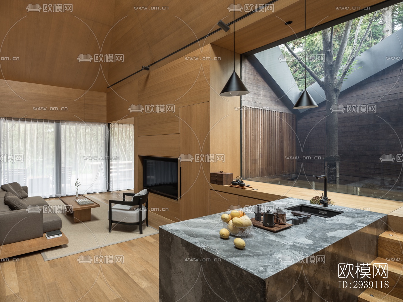 北欧酒店民宿效果图下载（渲染图8）