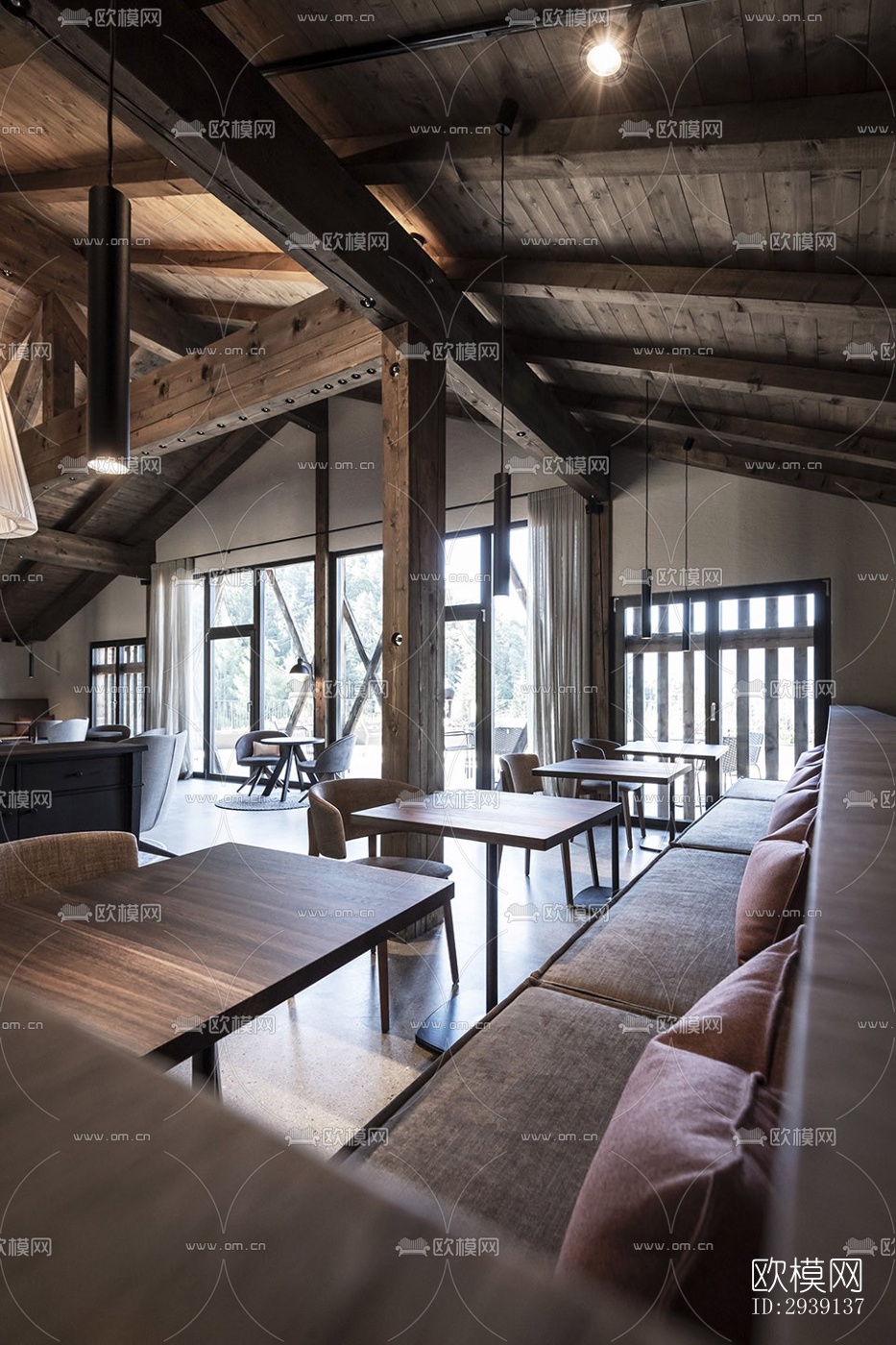 北欧酒店民宿效果图下载（渲染图6）