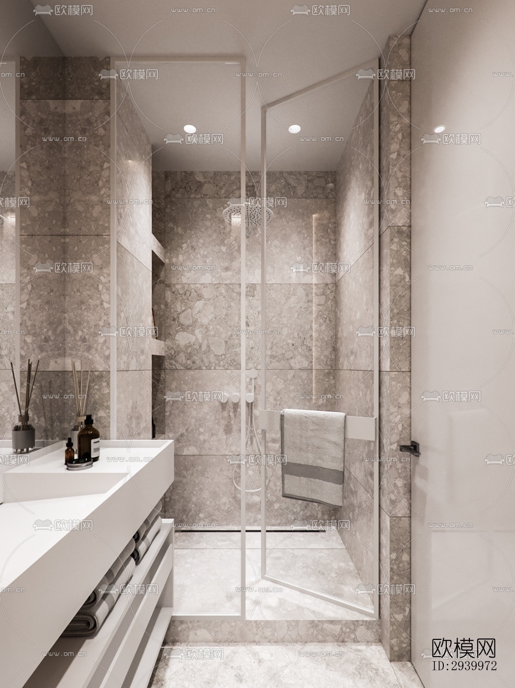 现代复式效果图下载（渲染图3）