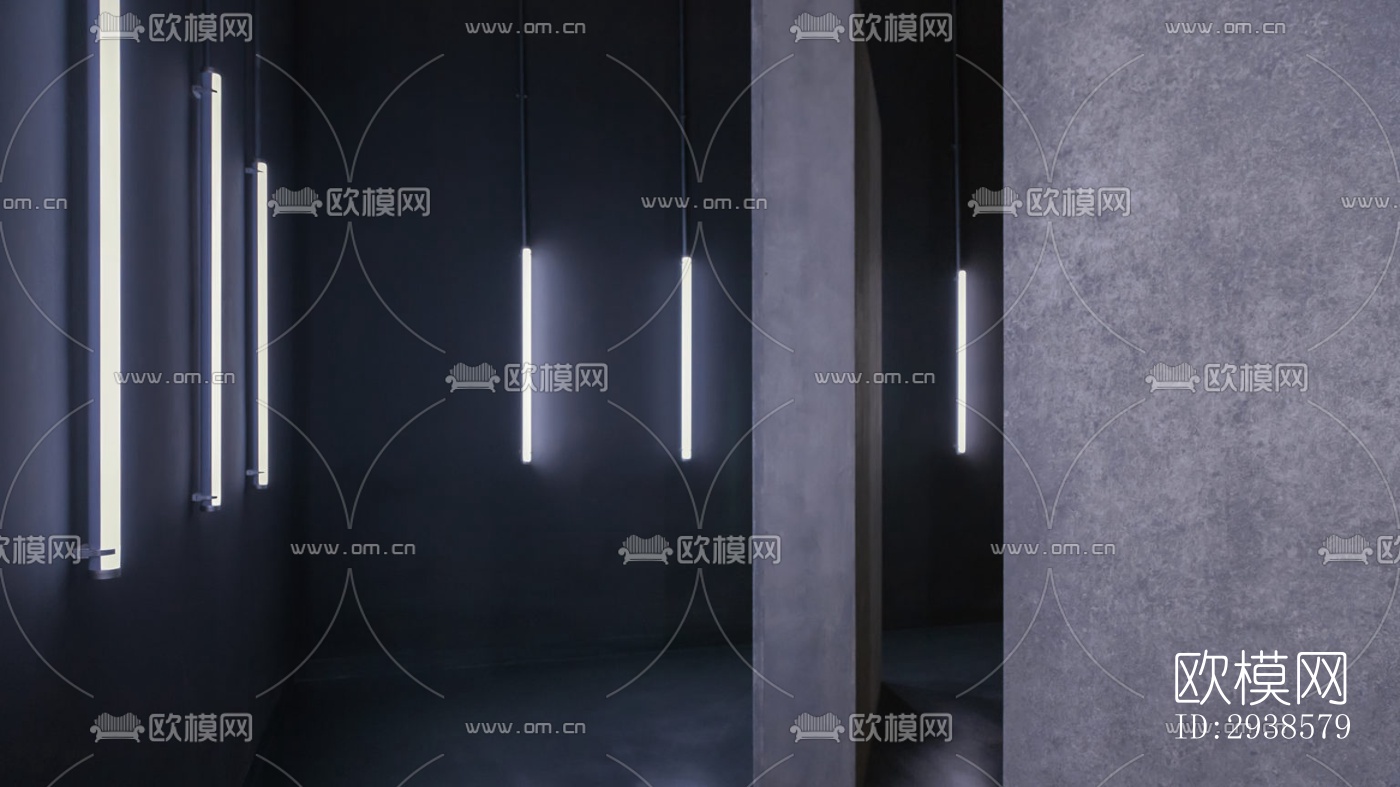 工业风展览展厅效果图下载（渲染图4）