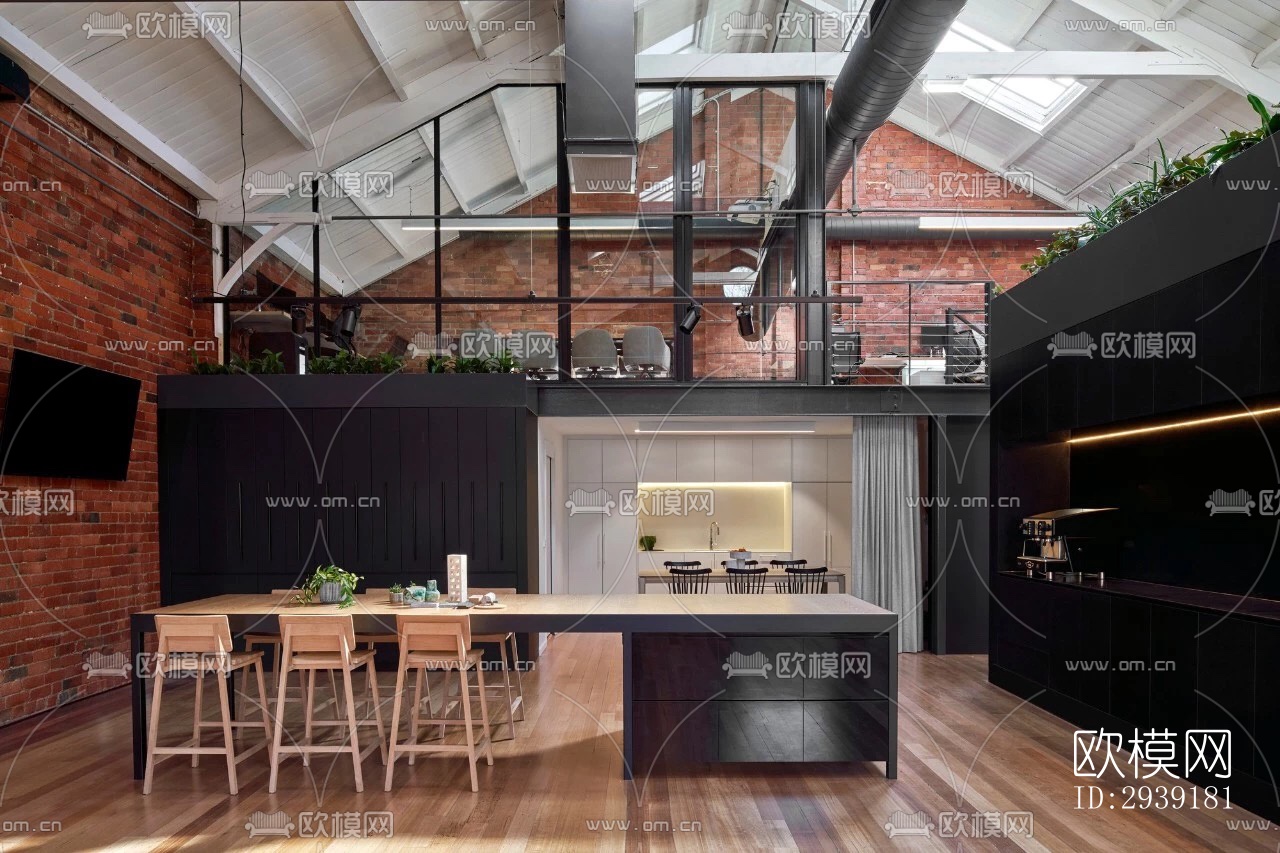 北欧酒店民宿效果图下载（渲染图17）