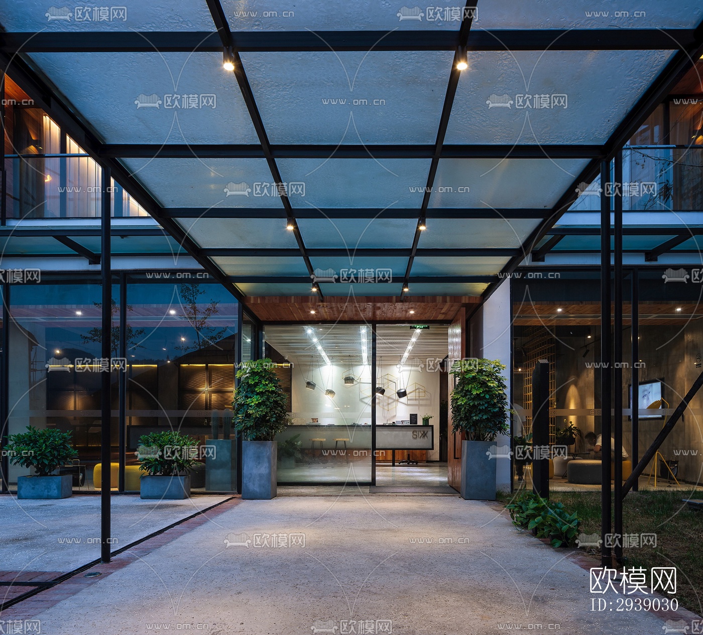 侘寂酒店民宿效果图下载（渲染图4）