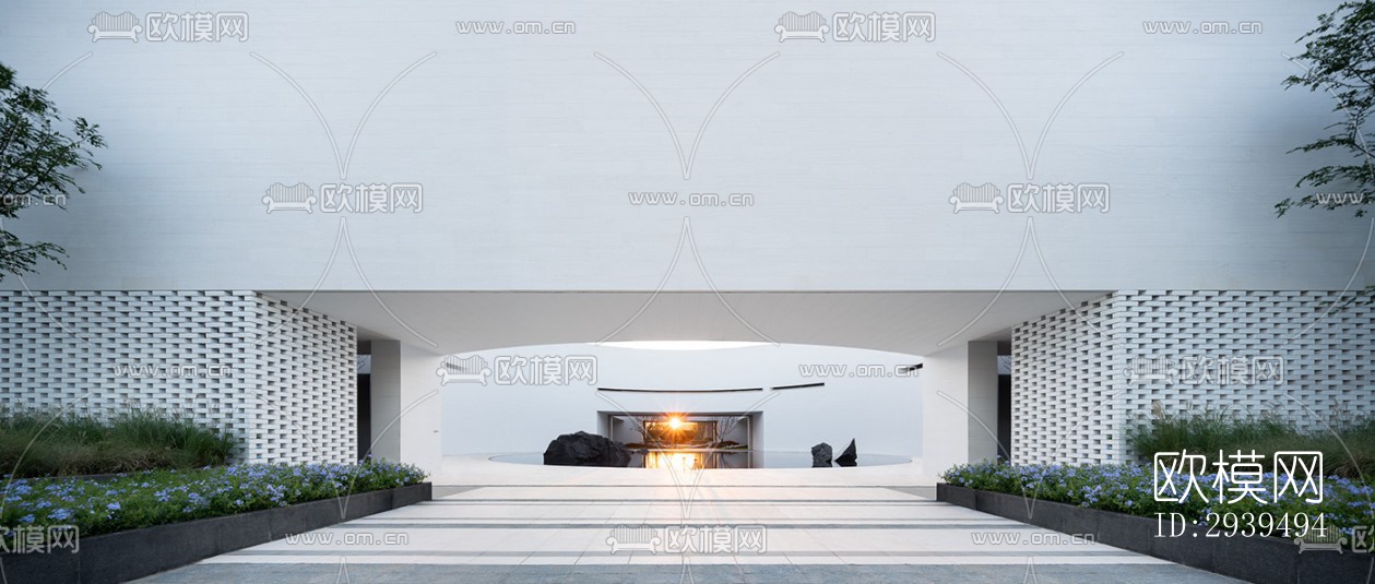 现代酒店民宿效果图下载（渲染图15）