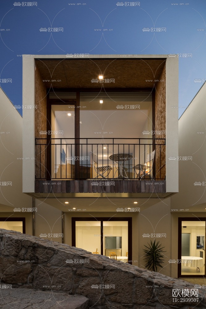 现代酒店民宿效果图下载（渲染图18）