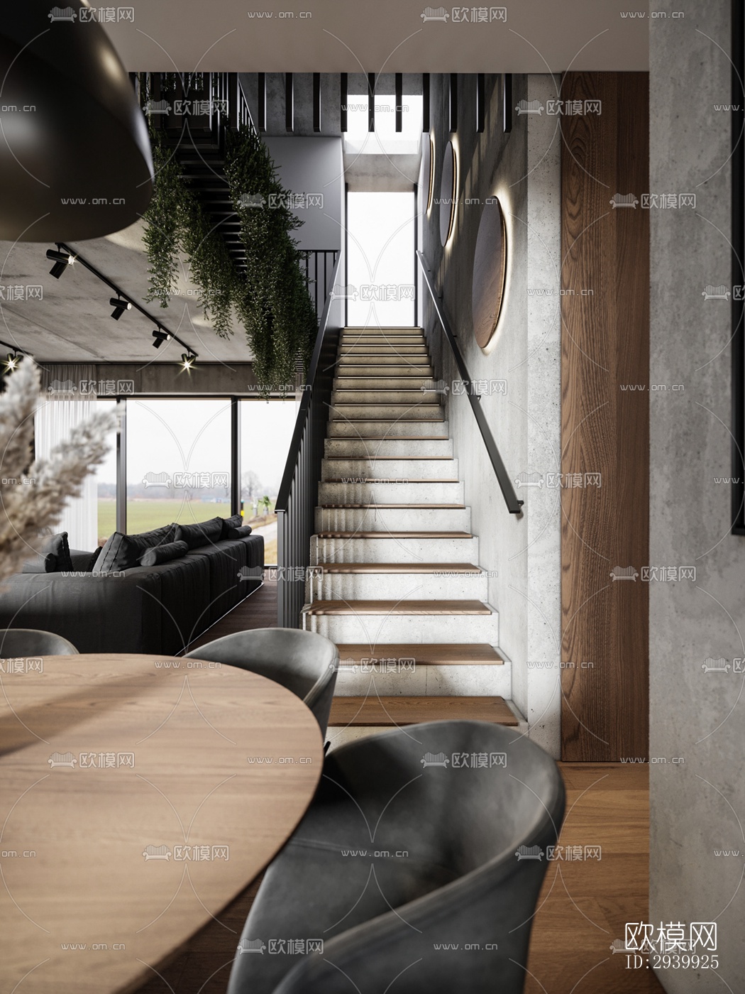 工业风复式效果图下载（渲染图11）