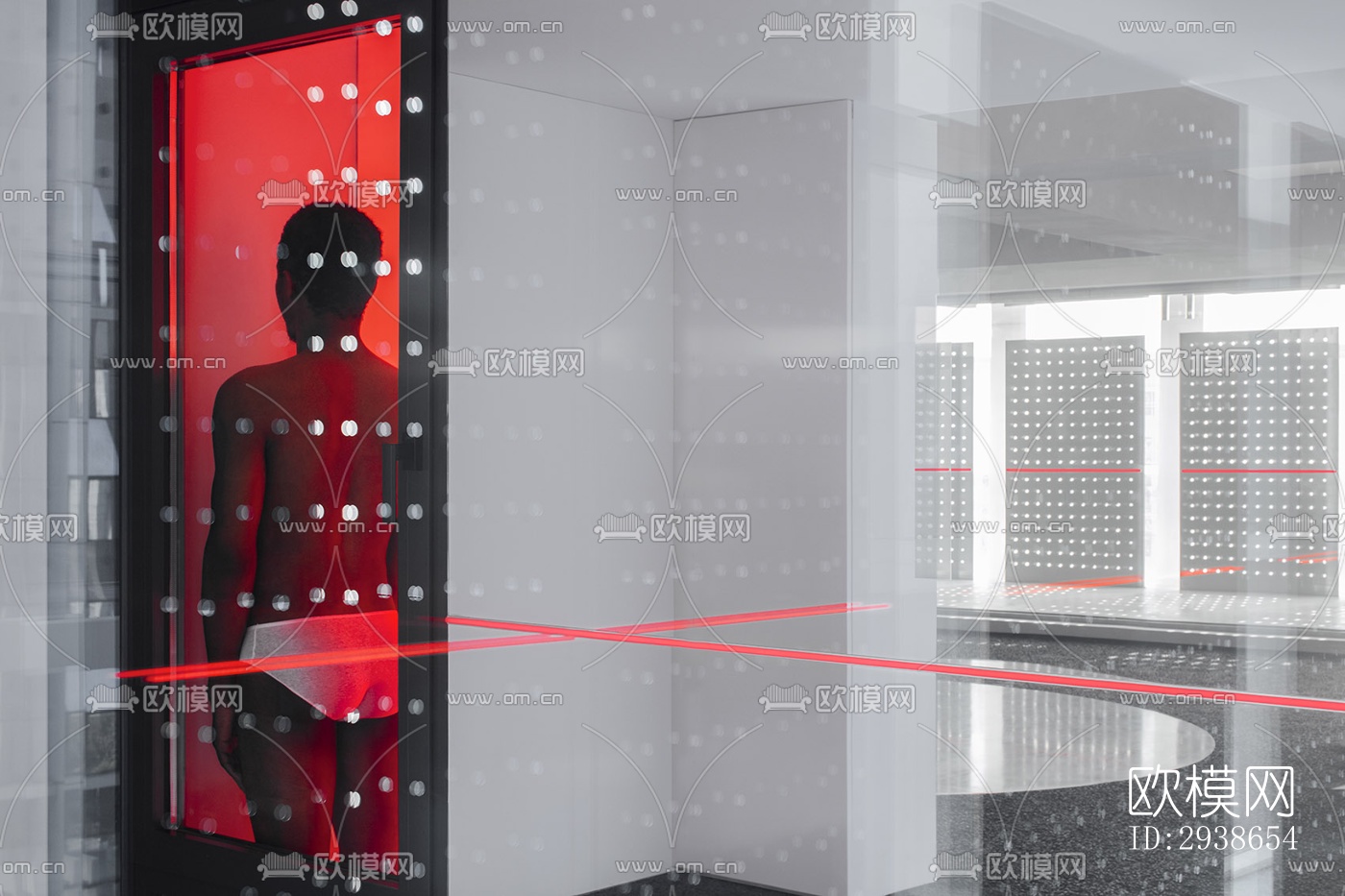 现代展览展厅效果图下载（渲染图11）