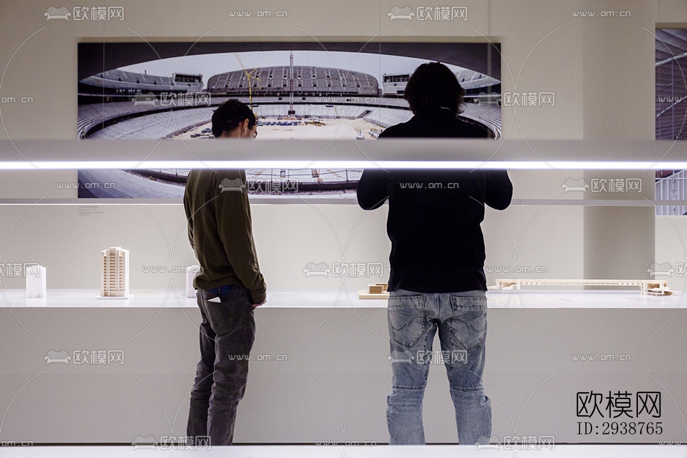 现代展览展厅效果图下载（渲染图3）