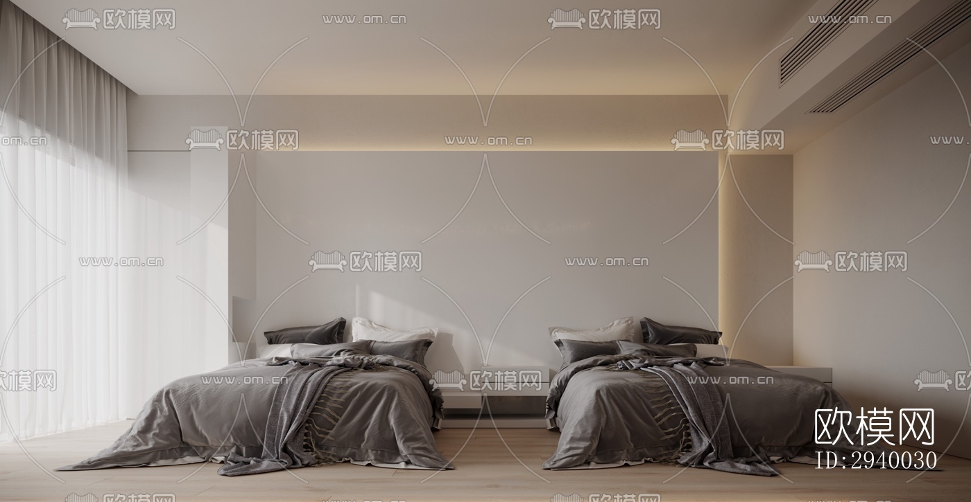 侘寂平层效果图下载（渲染图7）