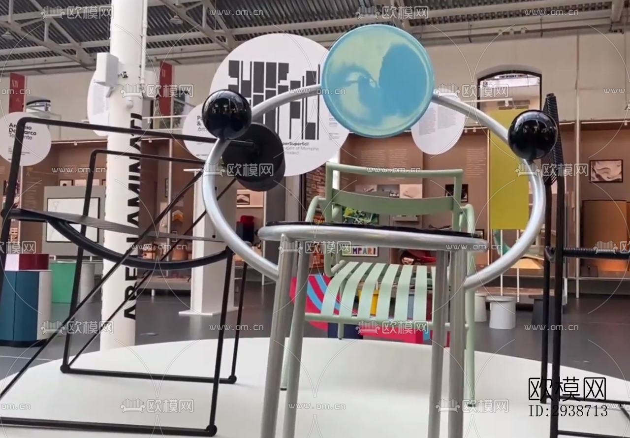 现代展览展厅效果图下载（渲染图5）