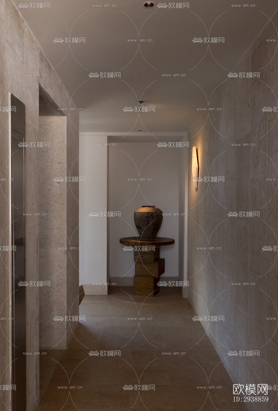 中式酒店民宿效果图下载（渲染图10）