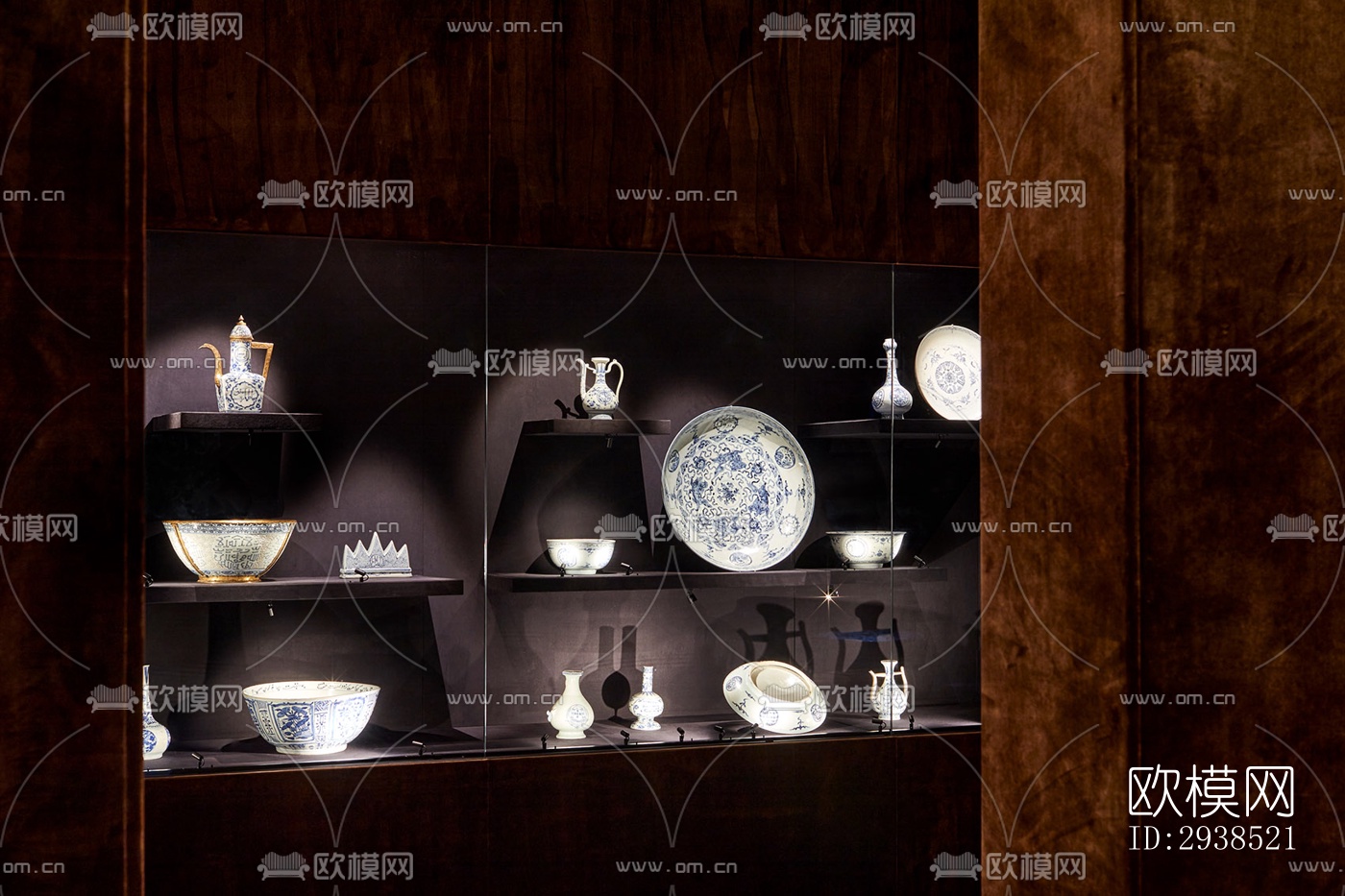 侘寂展览展厅效果图下载（渲染图6）