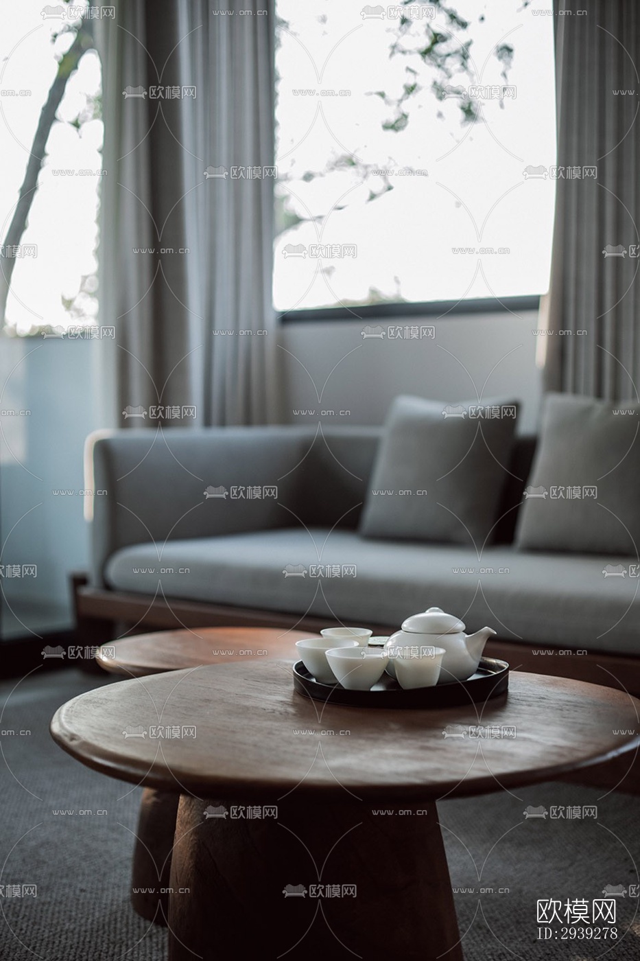 新中式酒店民宿效果图下载（渲染图15）