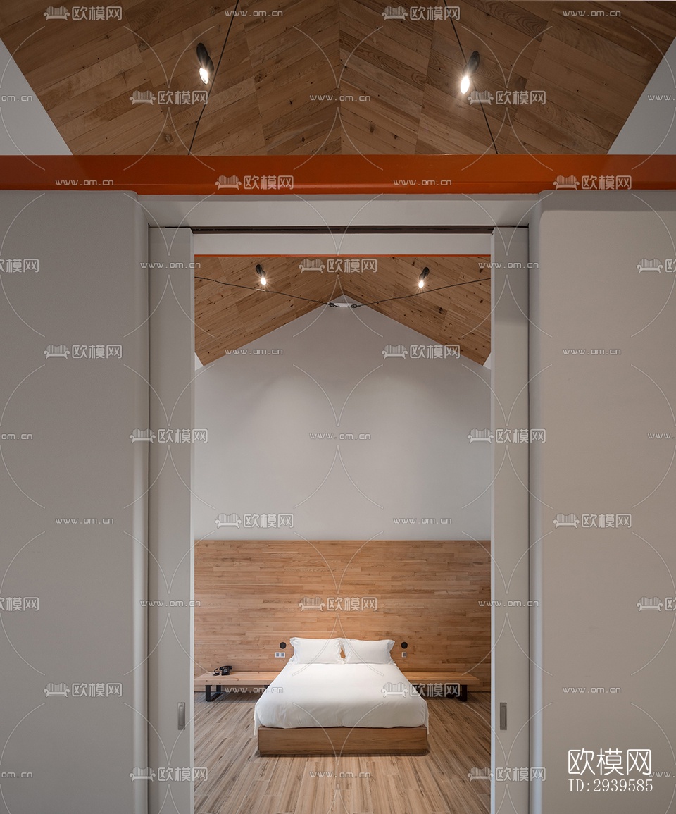 现代酒店民宿效果图下载（渲染图16）