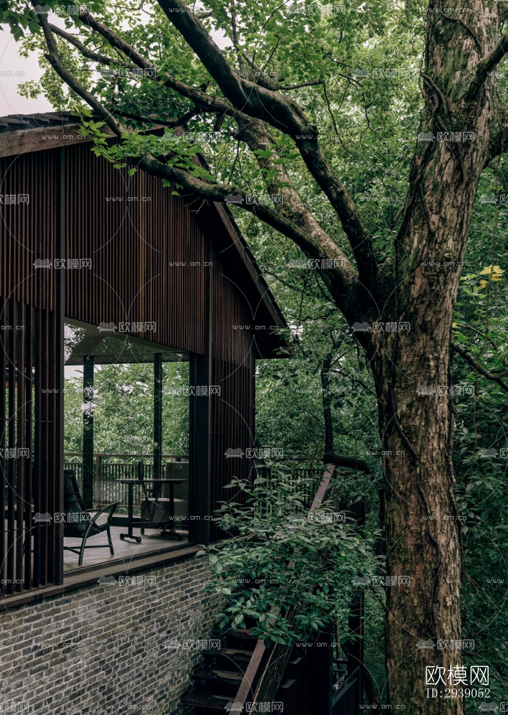 侘寂酒店民宿效果图下载（渲染图3）