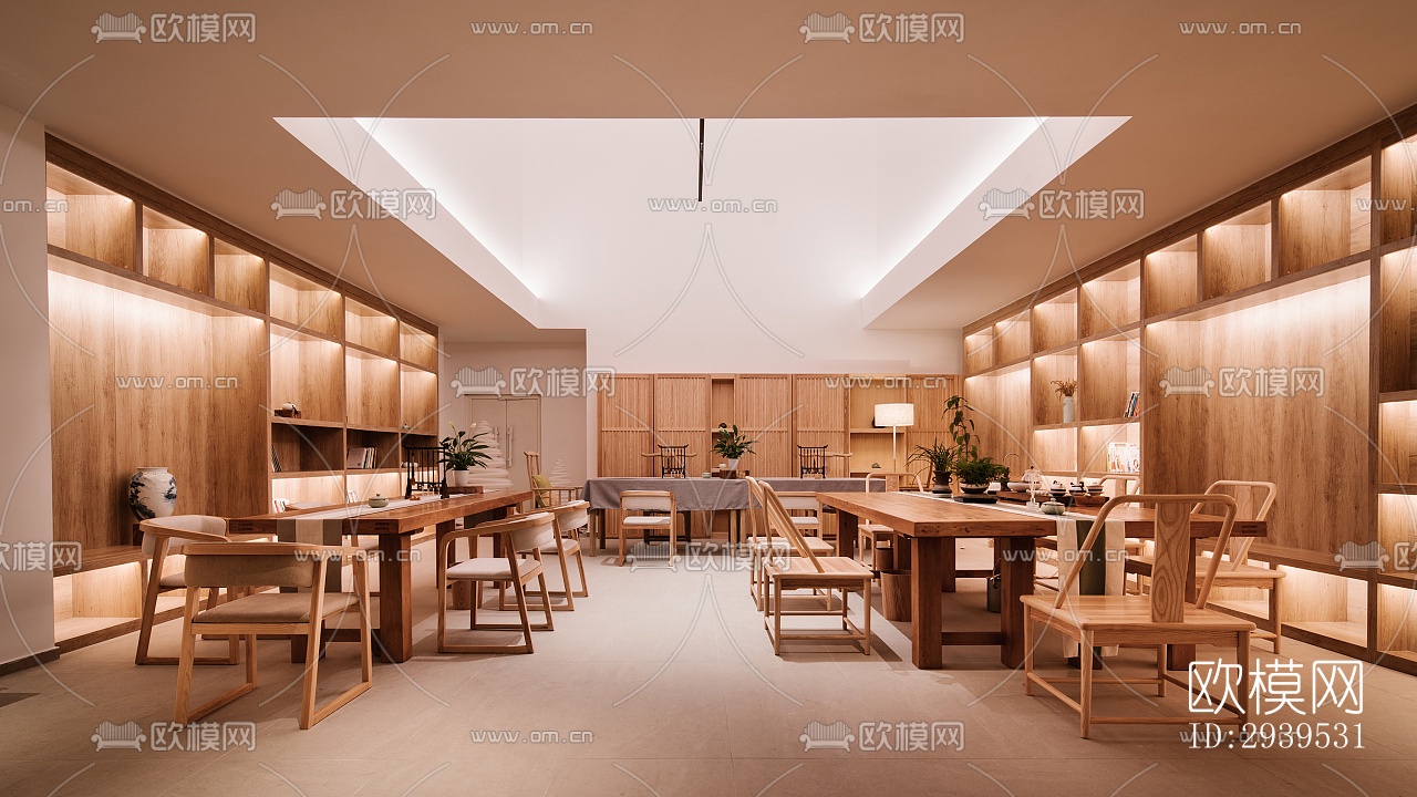 现代酒店民宿效果图下载（渲染图5）