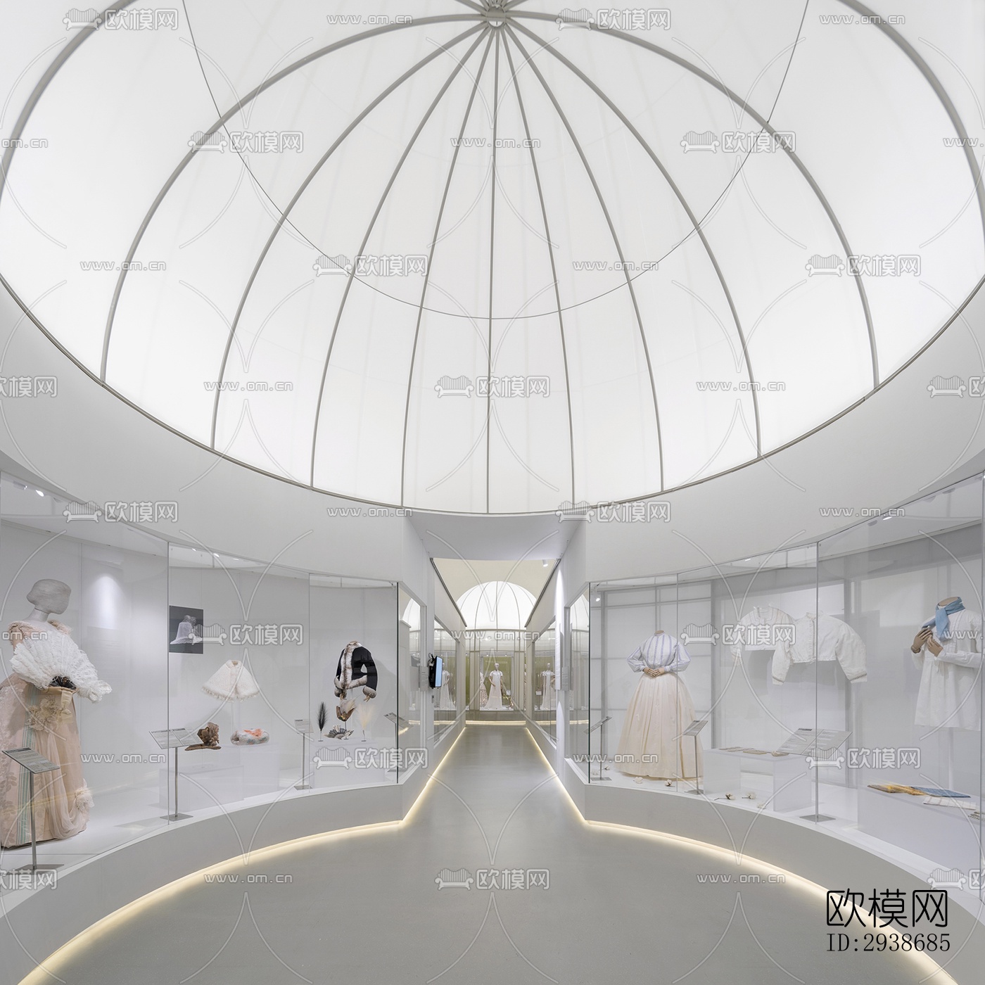 现代展览展厅效果图下载（渲染图13）