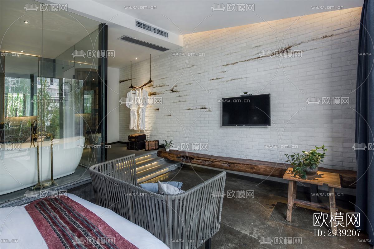 后现代酒店民宿效果图下载（渲染图5）