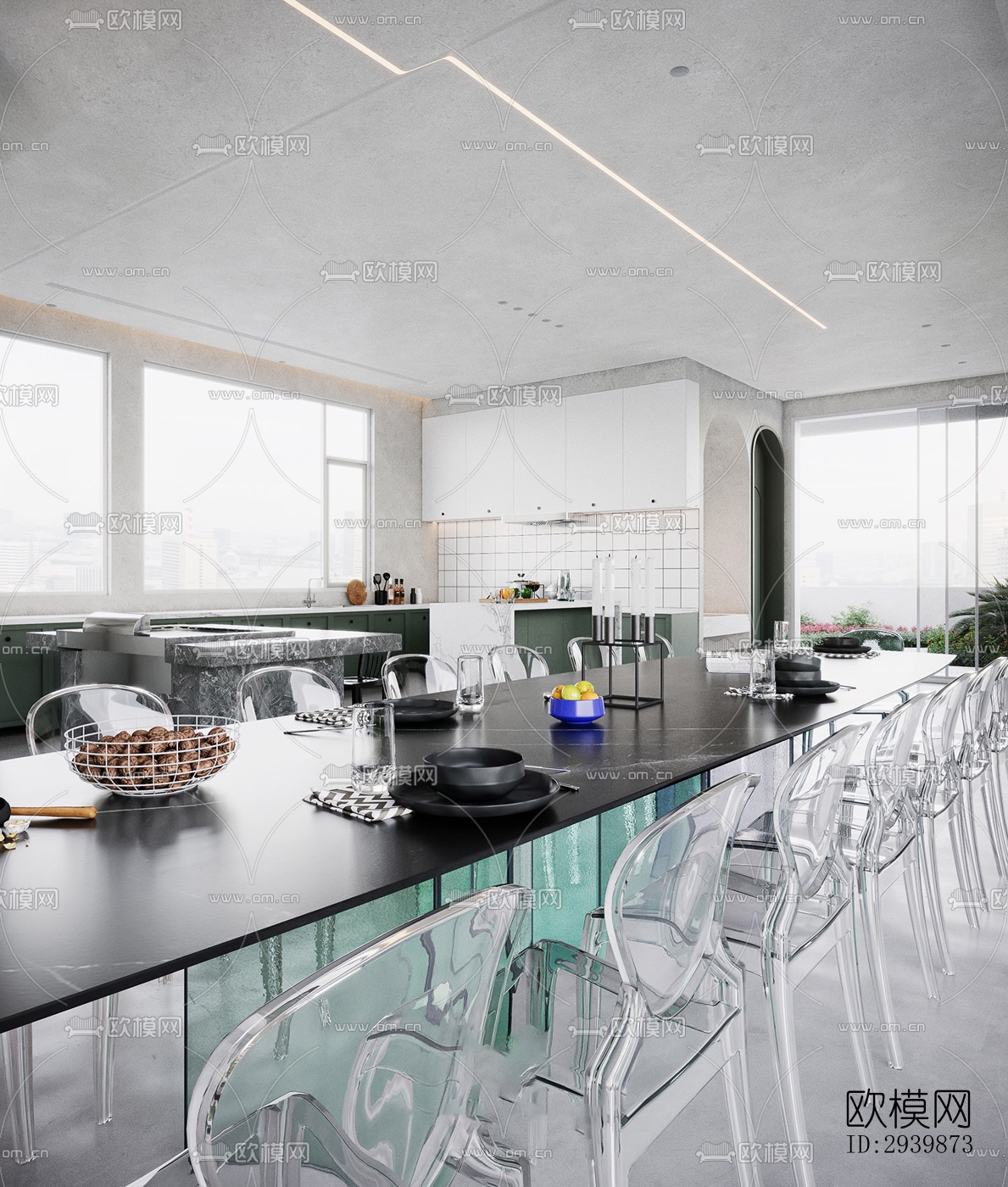 现代别墅效果图下载（渲染图8）