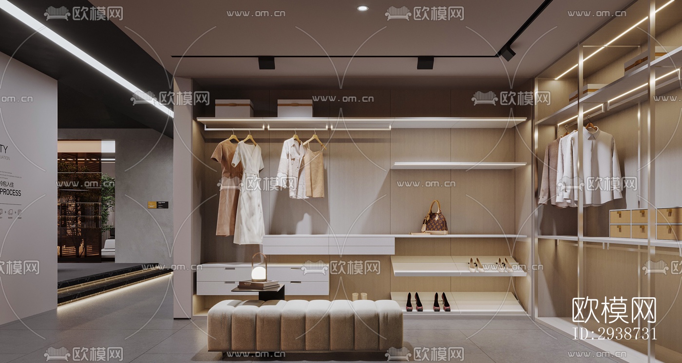 现代展览展厅效果图下载（渲染图20）