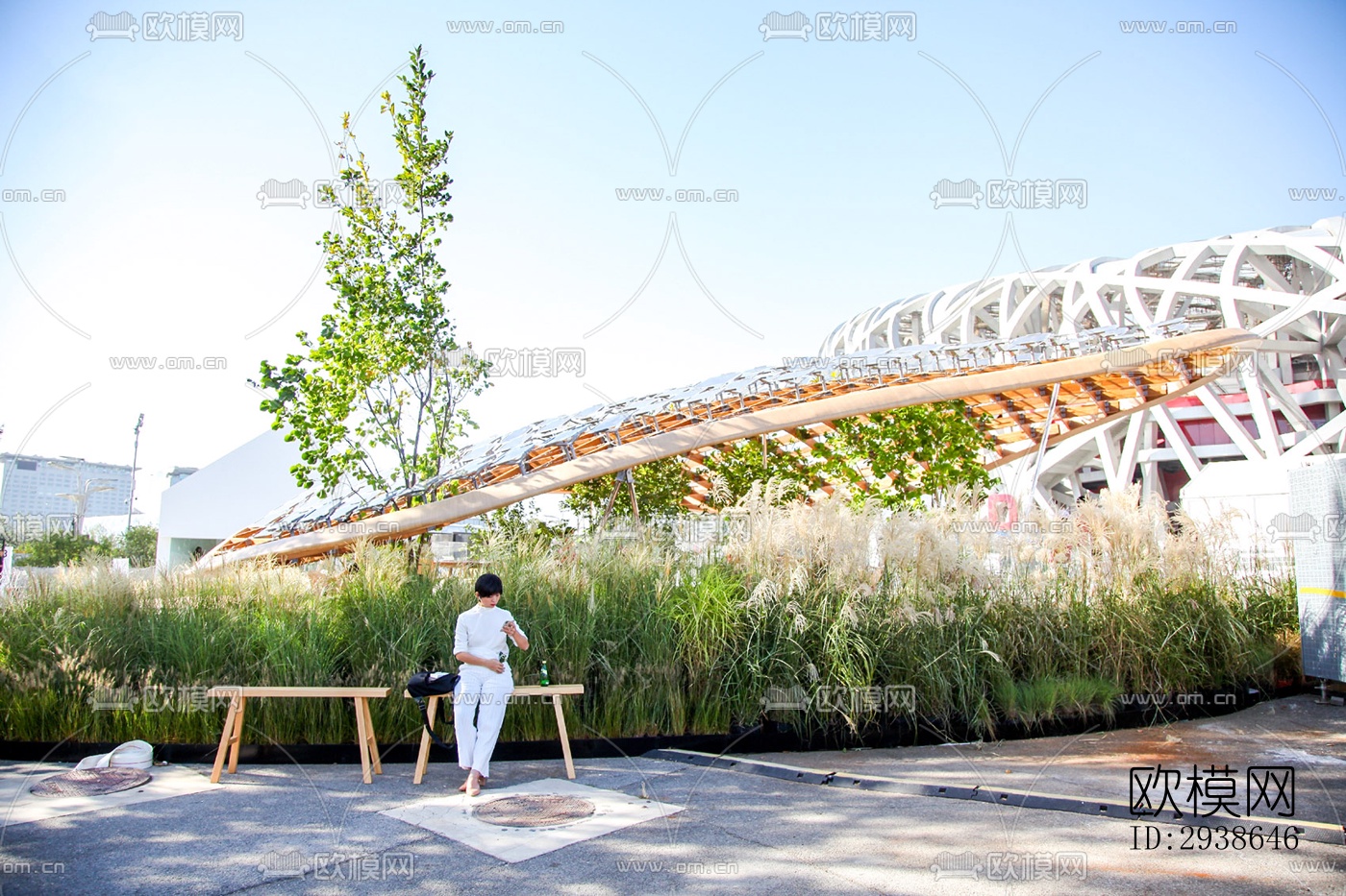 现代展览展厅效果图下载（渲染图6）