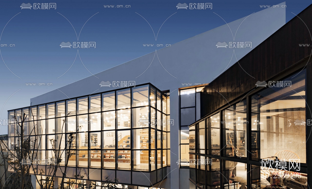 现代酒店民宿效果图下载（渲染图8）