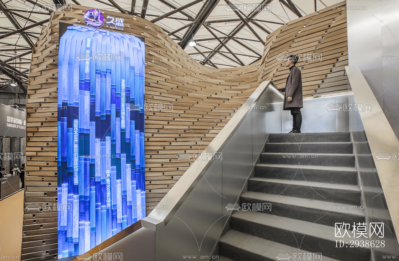 现代展览展厅效果图下载（渲染图10）