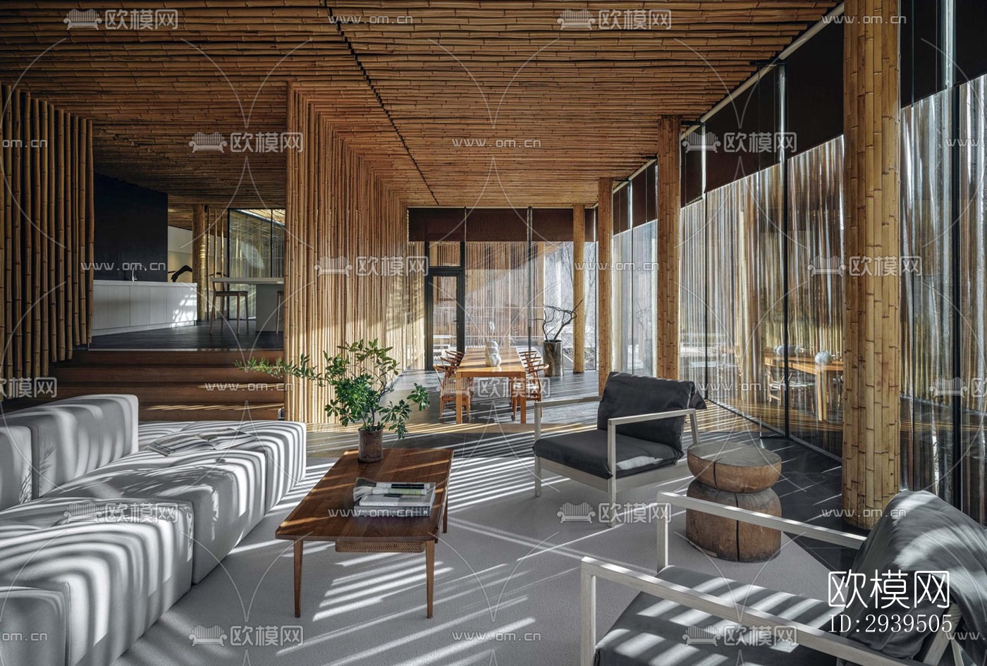 现代酒店民宿效果图下载（渲染图8）