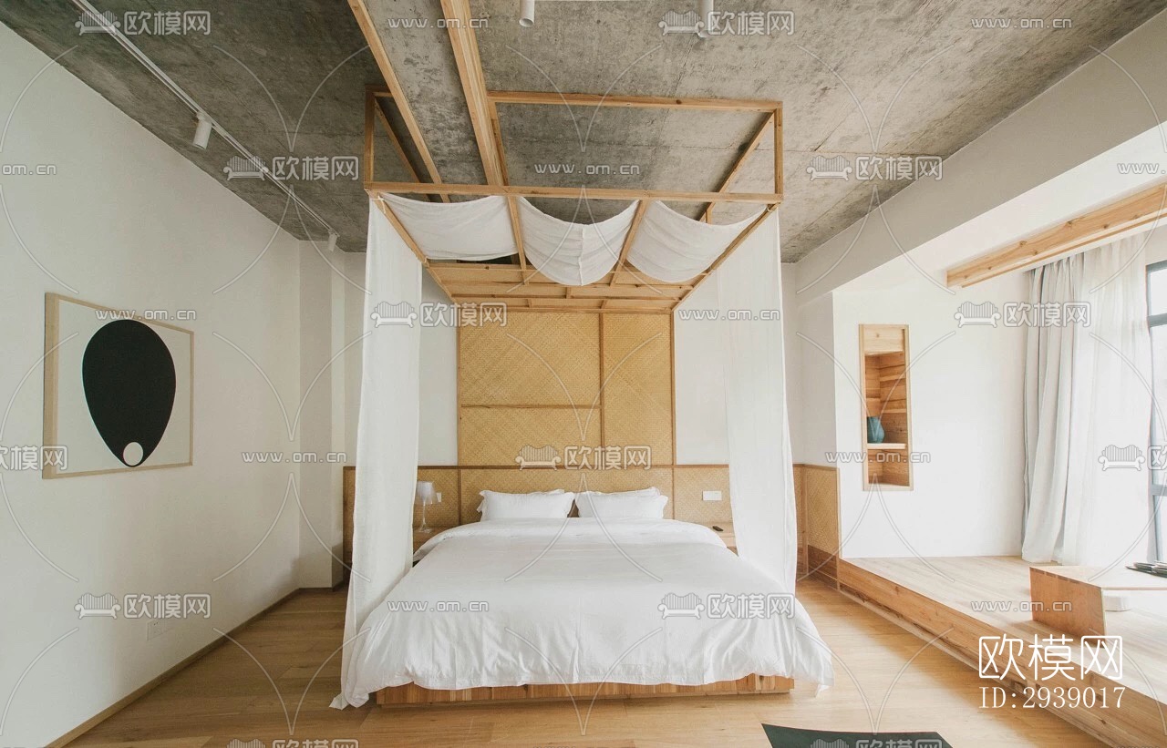 侘寂酒店民宿效果图下载（渲染图1）