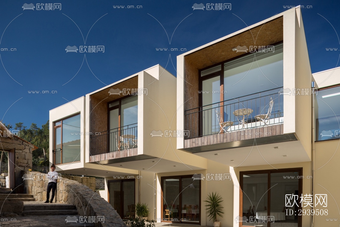 现代酒店民宿效果图下载（渲染图19）