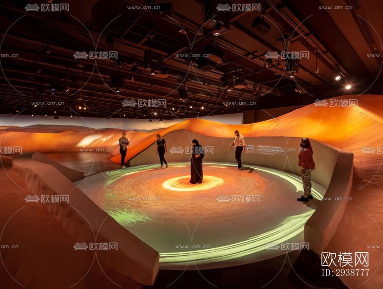 現(xiàn)代展覽展廳效果圖下載(渲染圖5)