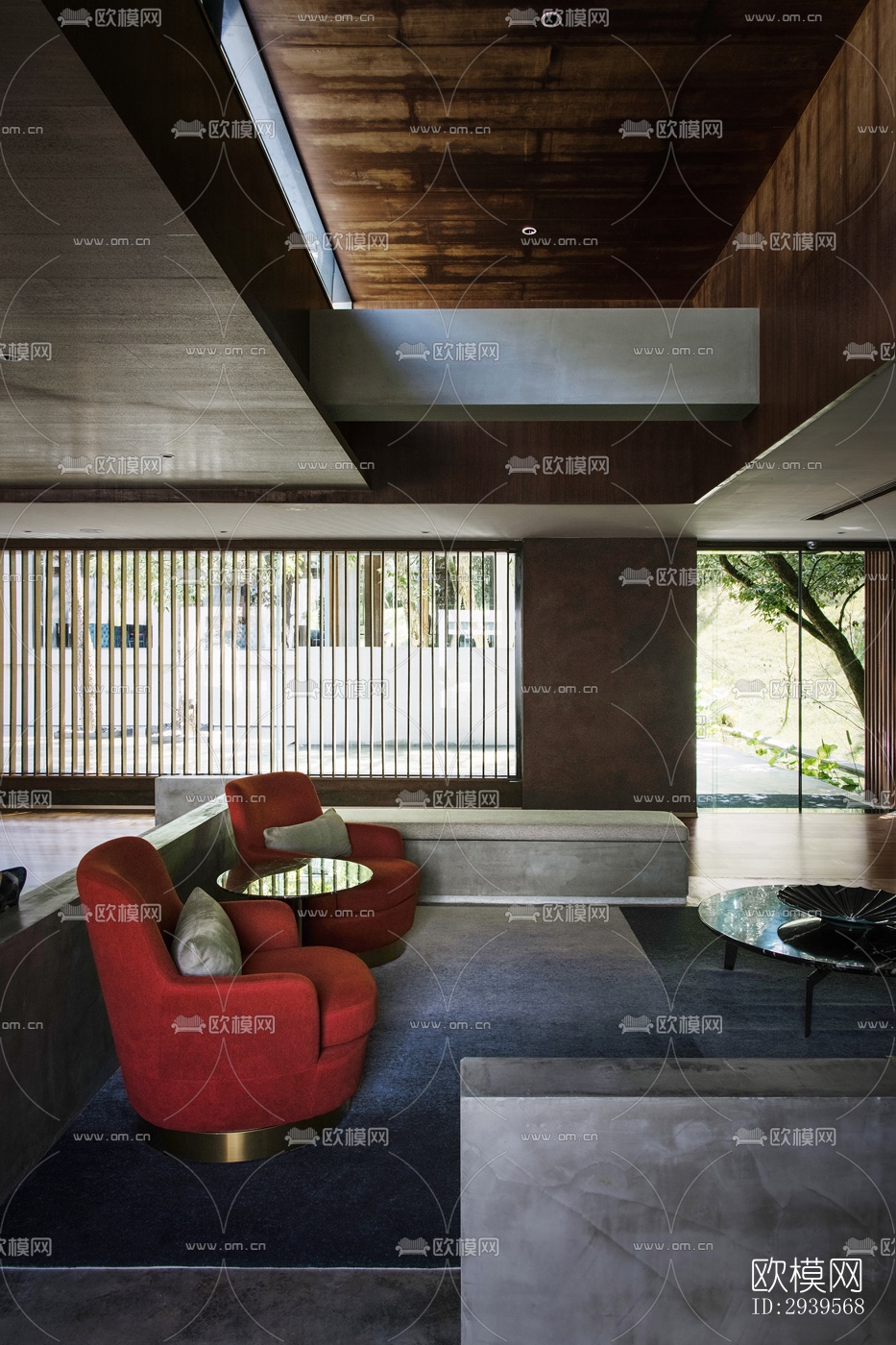 现代酒店民宿效果图下载（渲染图7）